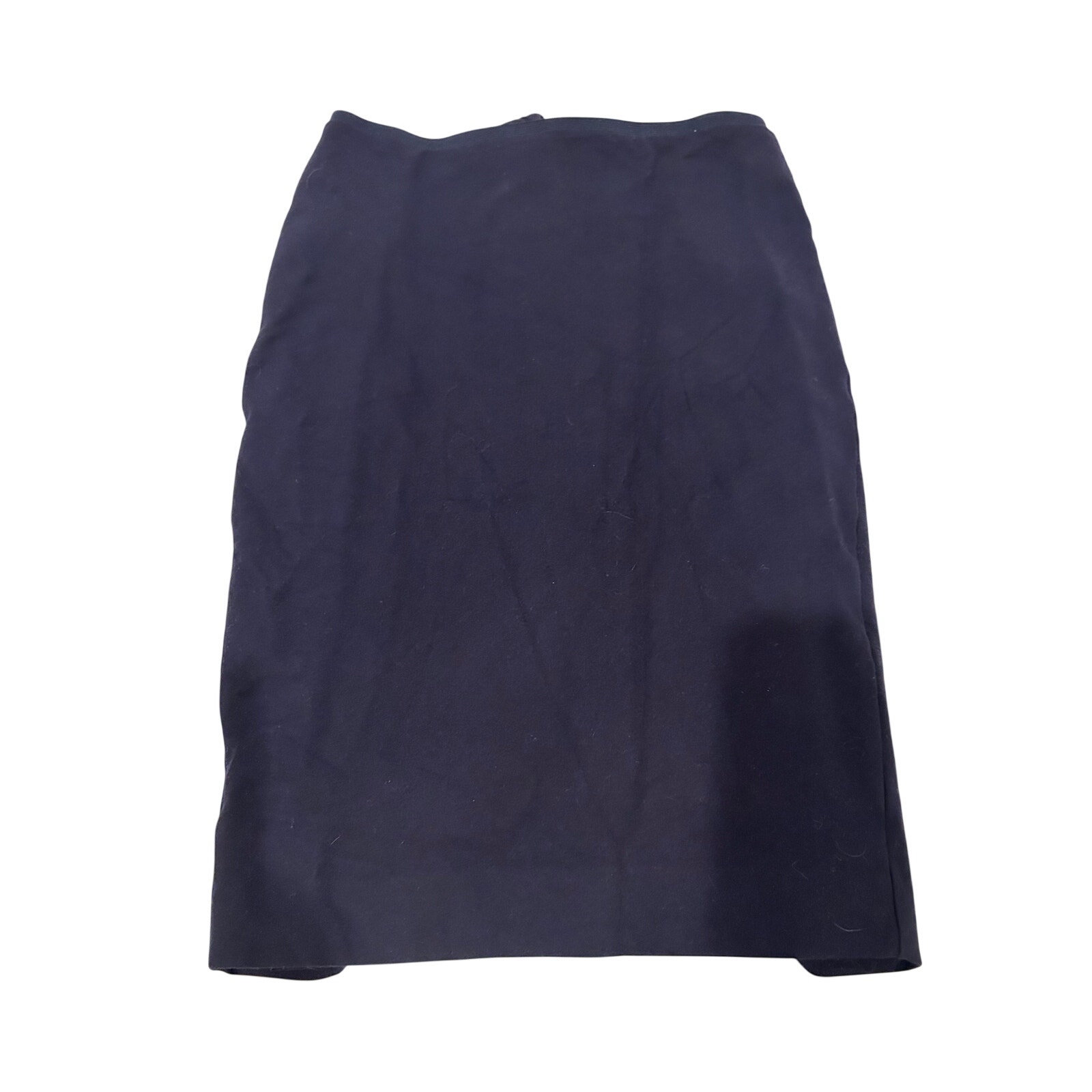 Boden Navy Pencil Skirt Zip Back Stretch Knee Length Size 6r